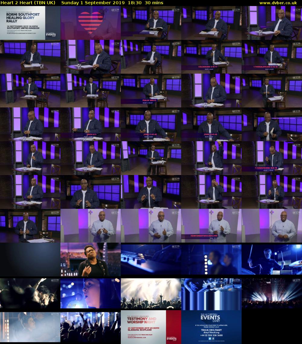 Heart 2 Heart (TBN UK) Sunday 1 September 2019 18:30 - 19:00