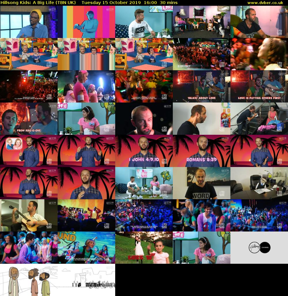 Hillsong Kids: A Big Life (TBN UK) Tuesday 15 October 2019 16:00 - 16:30