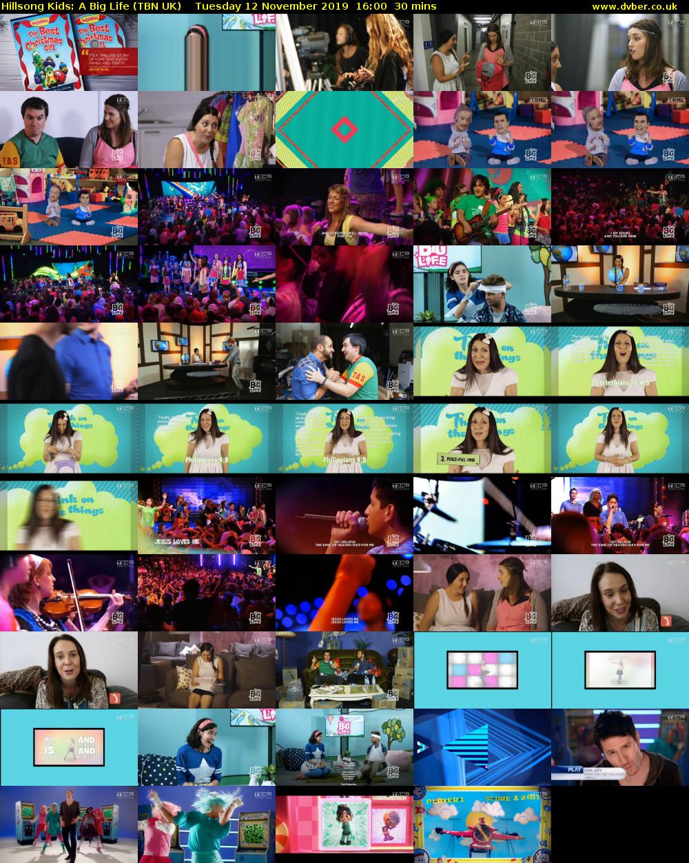 Hillsong Kids: A Big Life (TBN UK) Tuesday 12 November 2019 16:00 - 16:30