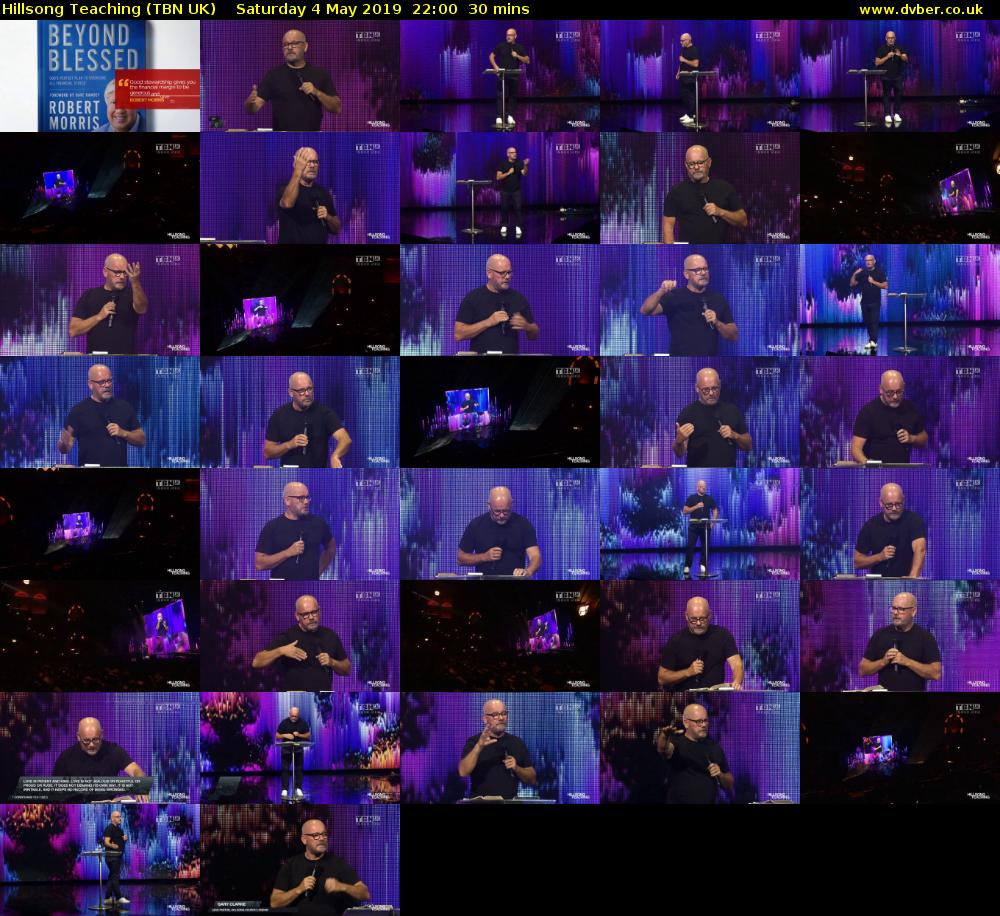 Hillsong Teaching (TBN UK) Saturday 4 May 2019 22:00 - 22:30