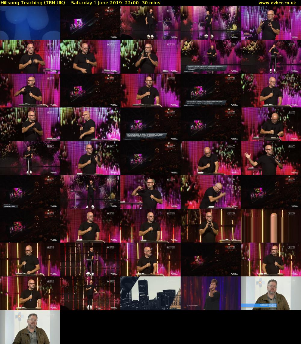 Hillsong Teaching (TBN UK) Saturday 1 June 2019 22:00 - 22:30