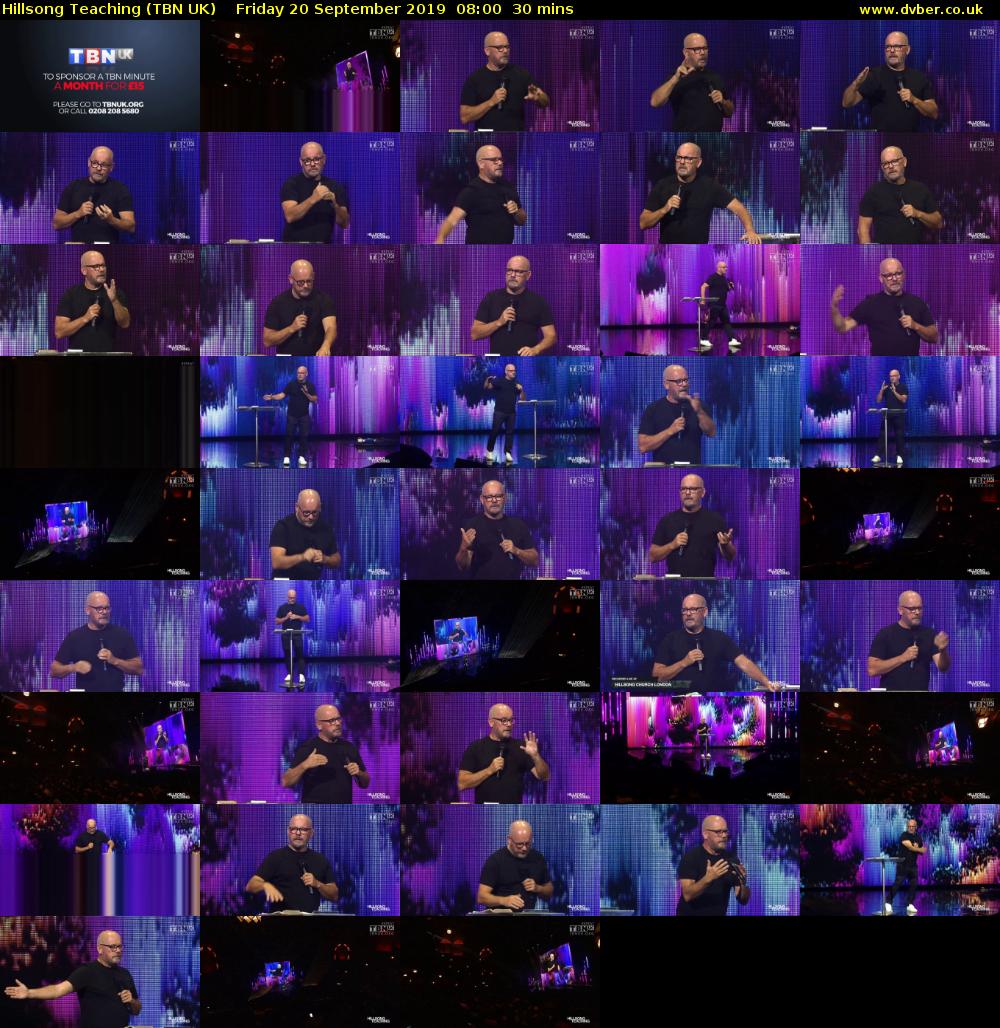 Hillsong Teaching (TBN UK) Friday 20 September 2019 08:00 - 08:30