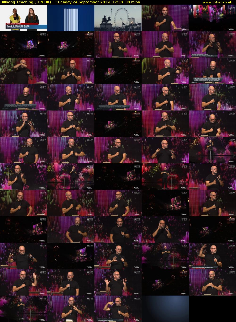 Hillsong Teaching (TBN UK) Tuesday 24 September 2019 17:30 - 18:00
