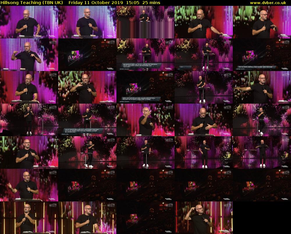 Hillsong Teaching (TBN UK) Friday 11 October 2019 15:05 - 15:30