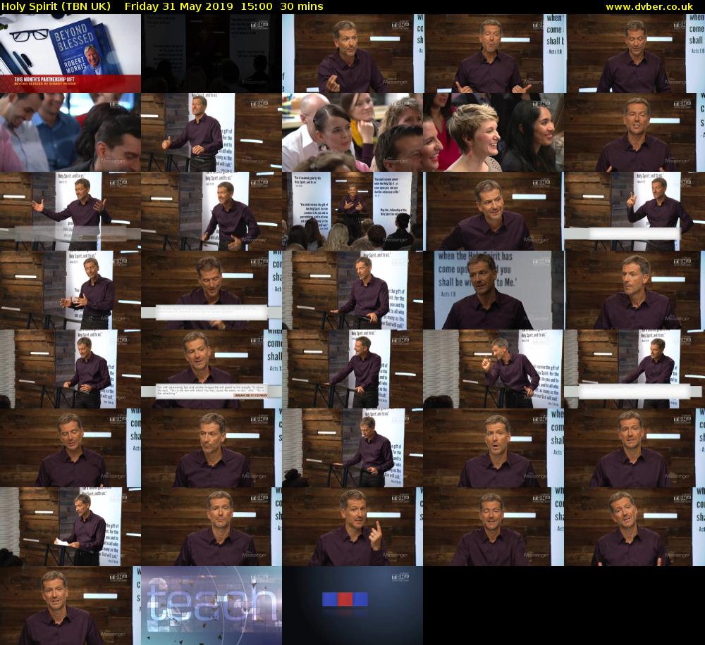 Holy Spirit (TBN UK) Friday 31 May 2019 15:00 - 15:30