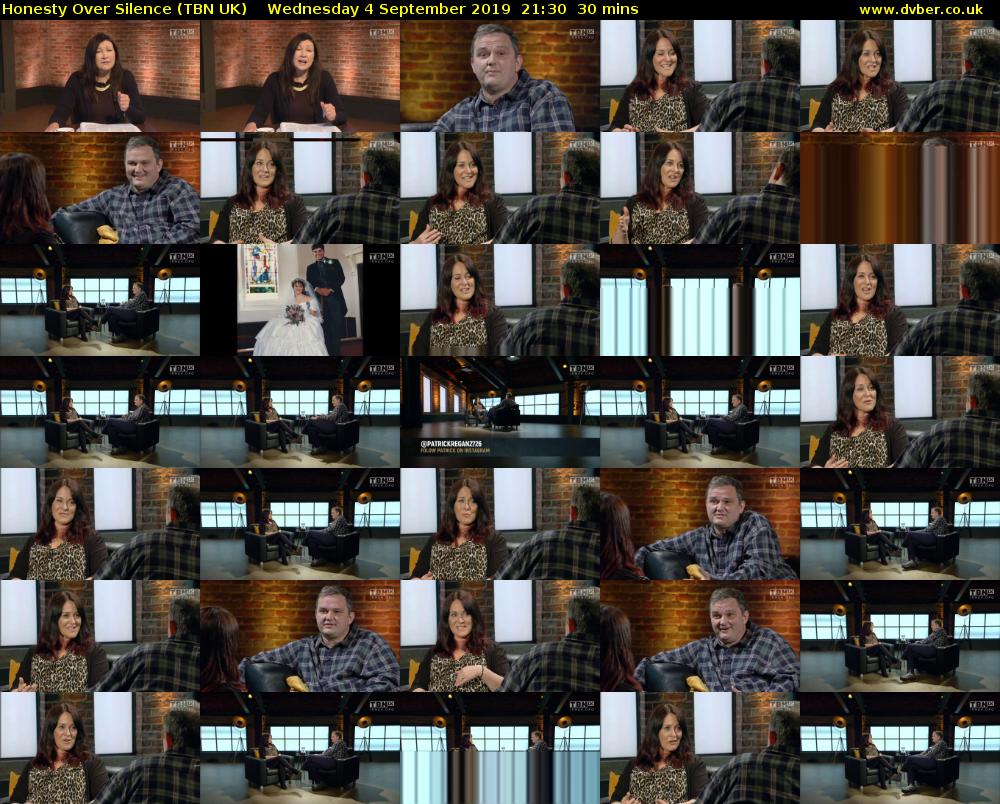 Honesty Over Silence (TBN UK) Wednesday 4 September 2019 21:30 - 22:00