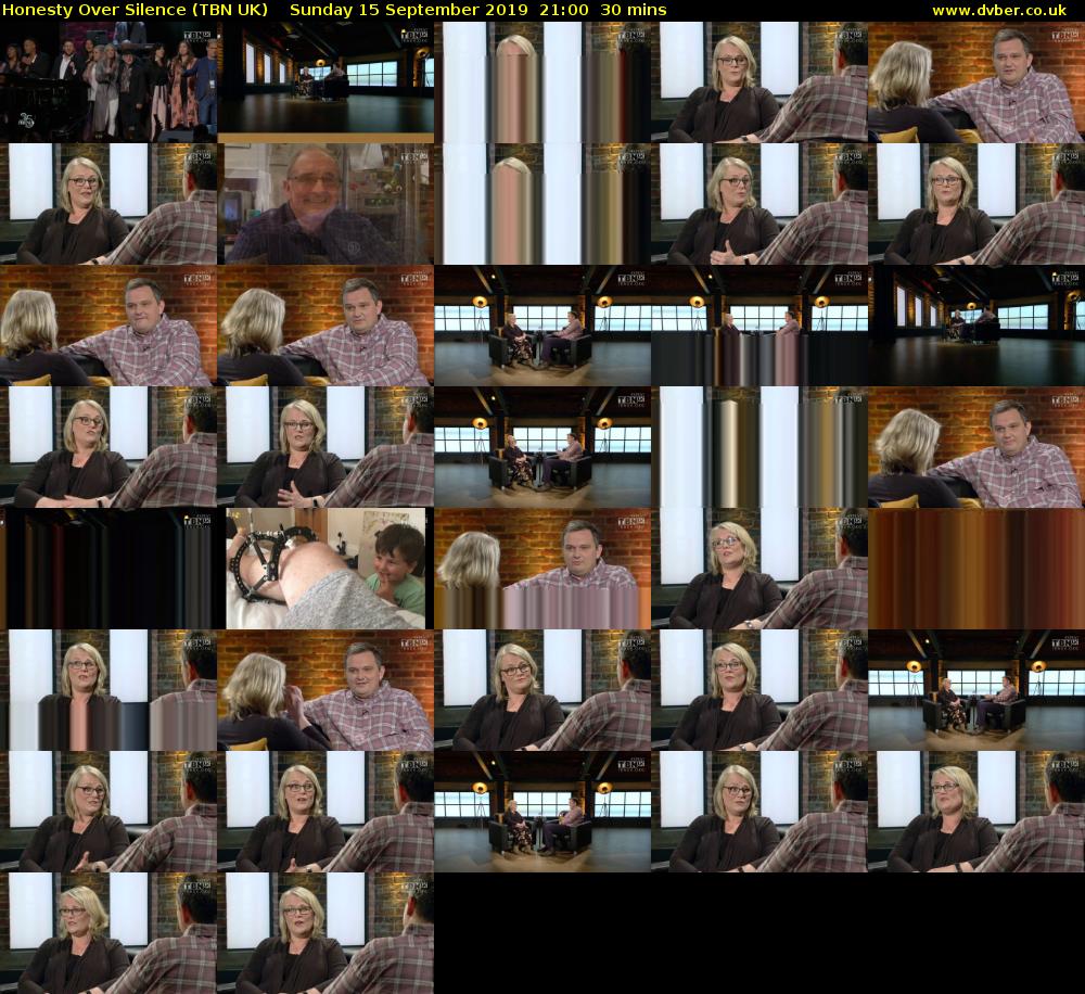 Honesty Over Silence (TBN UK) Sunday 15 September 2019 21:00 - 21:30