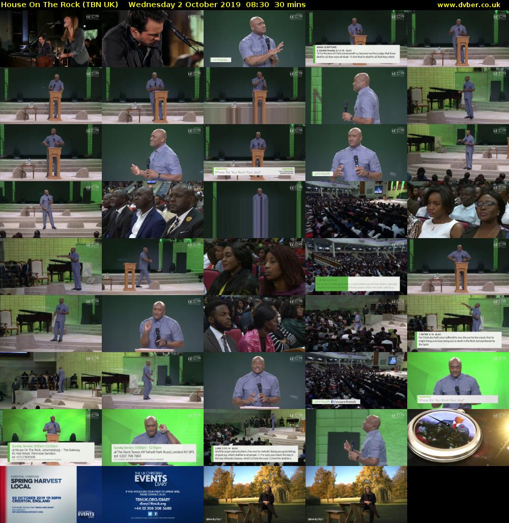 House On The Rock (TBN UK) Wednesday 2 October 2019 08:30 - 09:00