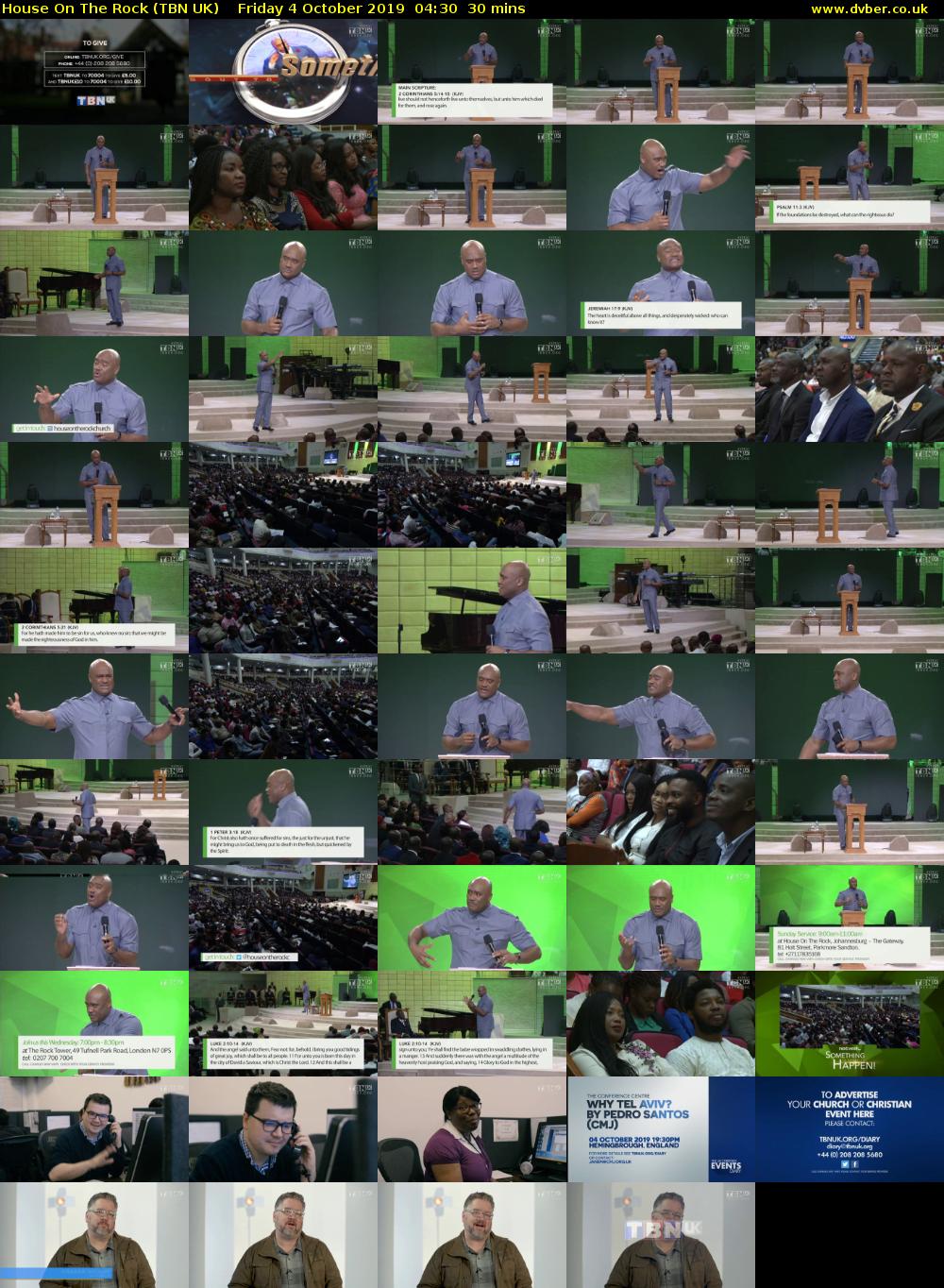 House On The Rock (TBN UK) Friday 4 October 2019 04:30 - 05:00