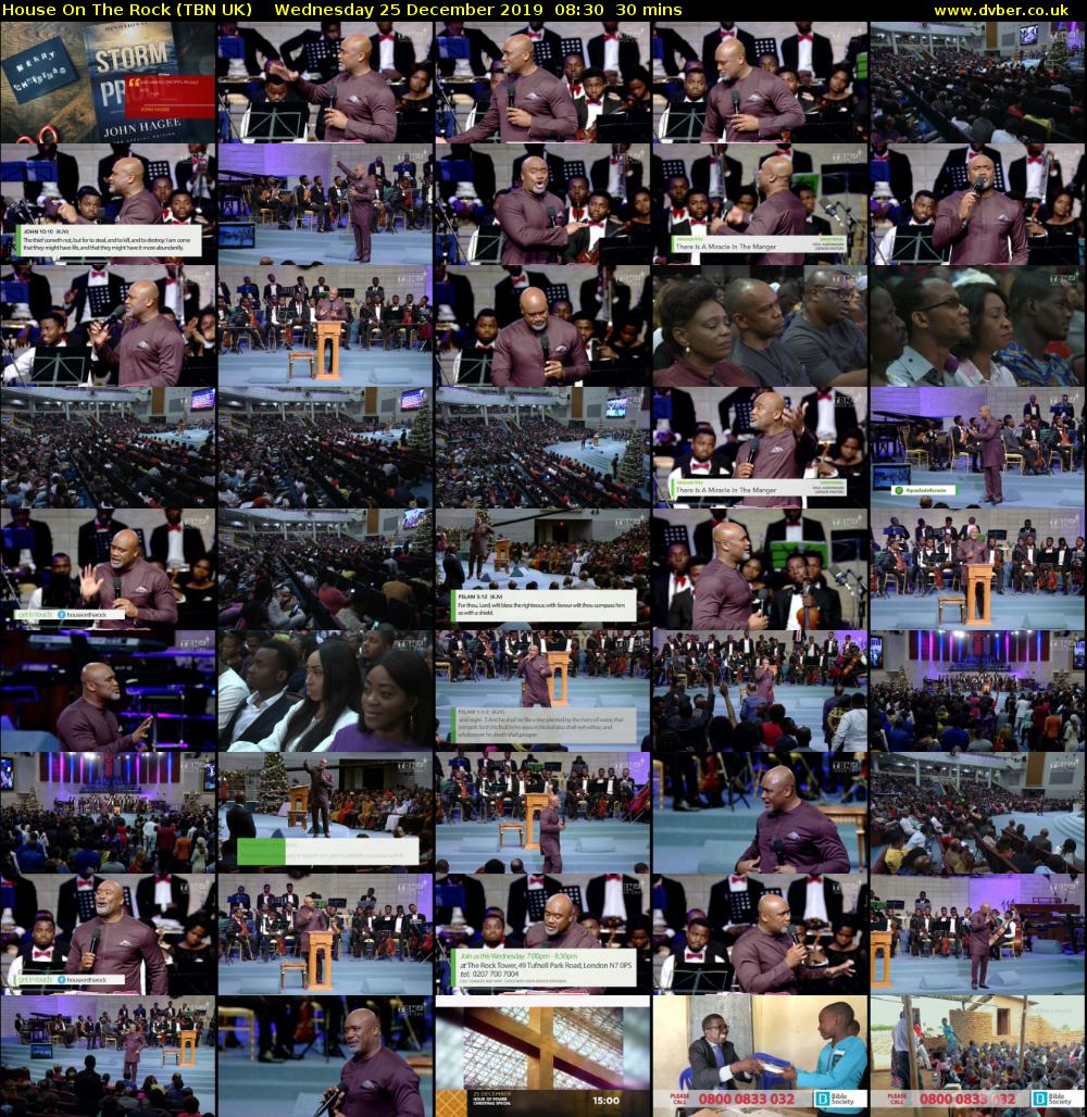 House On The Rock (TBN UK) Wednesday 25 December 2019 08:30 - 09:00