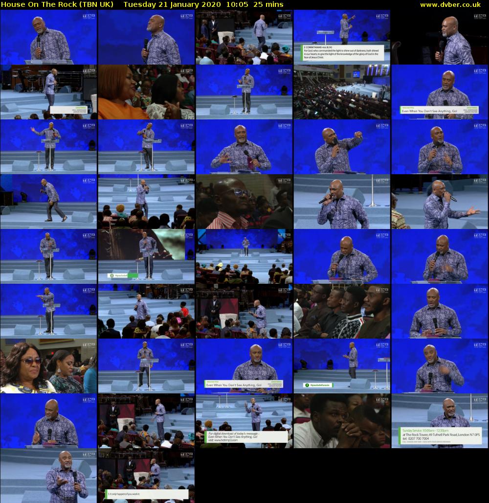 House On The Rock (TBN UK) Tuesday 21 January 2020 10:05 - 10:30