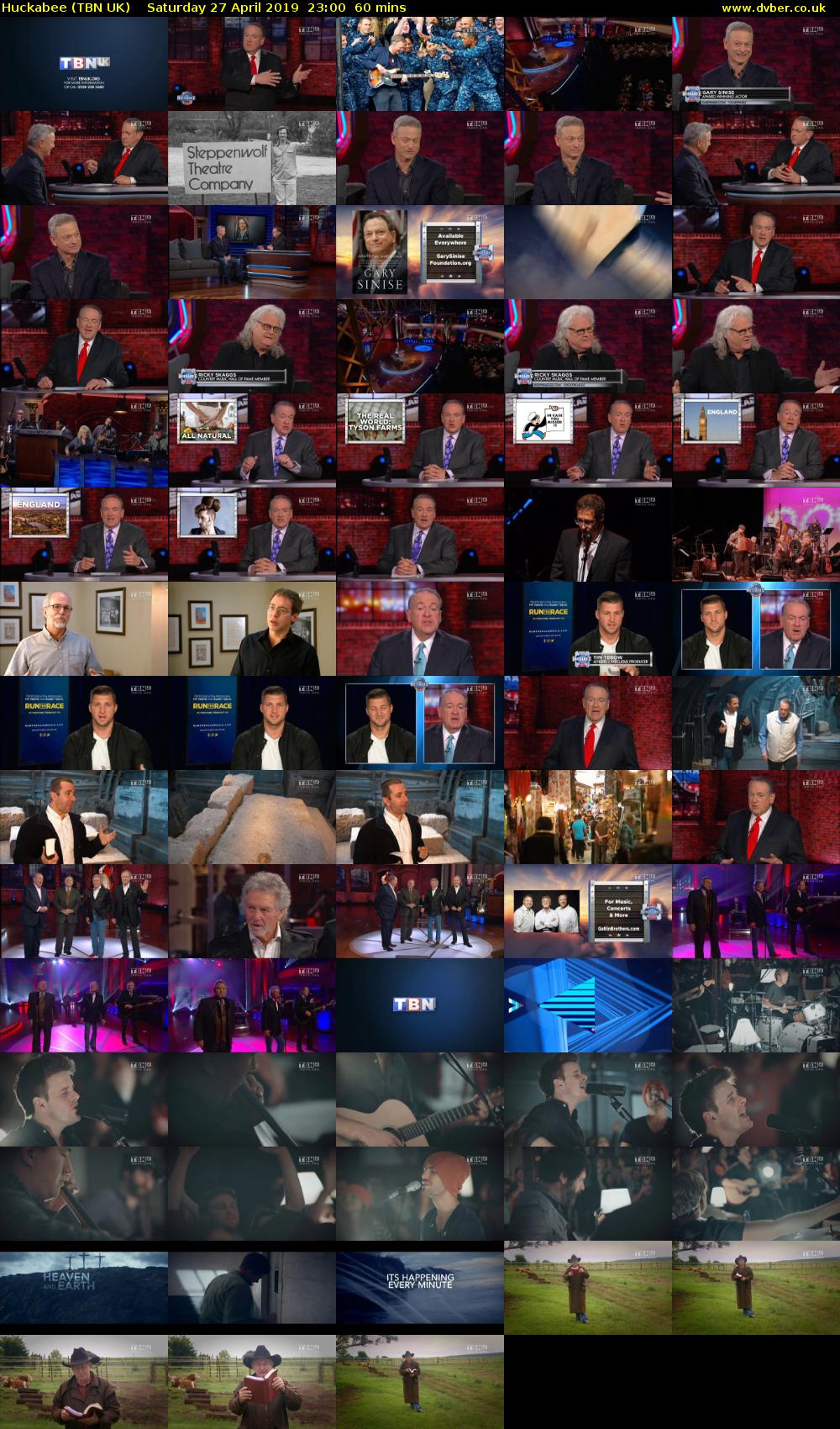 Huckabee (TBN UK) Saturday 27 April 2019 23:00 - 00:00