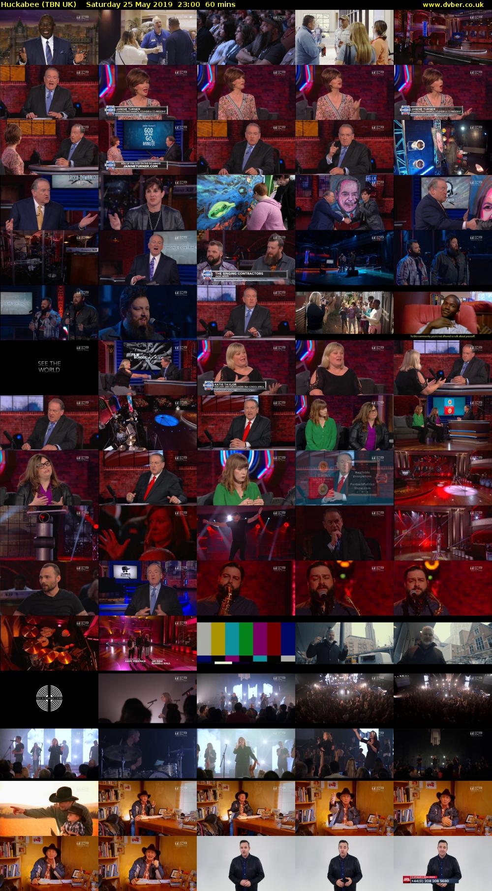 Huckabee (TBN UK) Saturday 25 May 2019 23:00 - 00:00