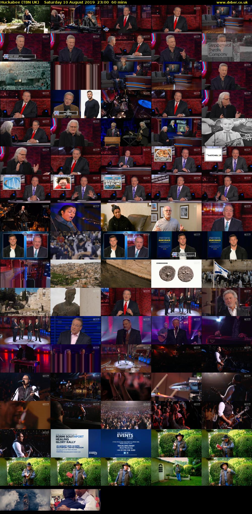 Huckabee (TBN UK) Saturday 10 August 2019 23:00 - 00:00
