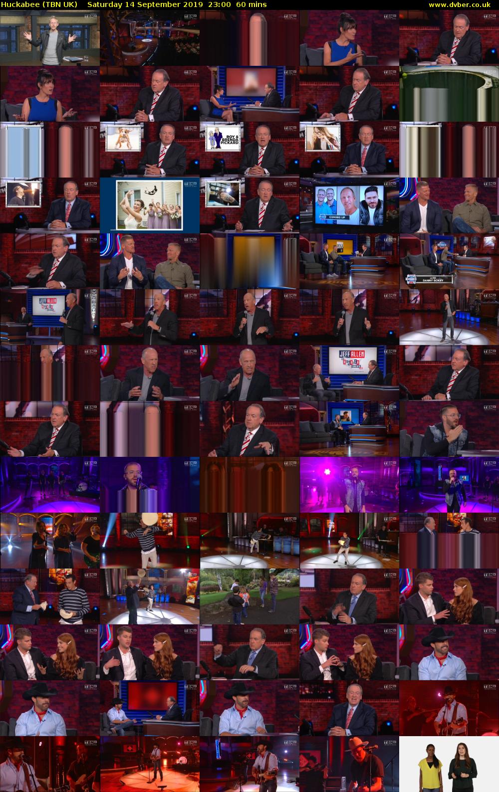 Huckabee (TBN UK) Saturday 14 September 2019 23:00 - 00:00