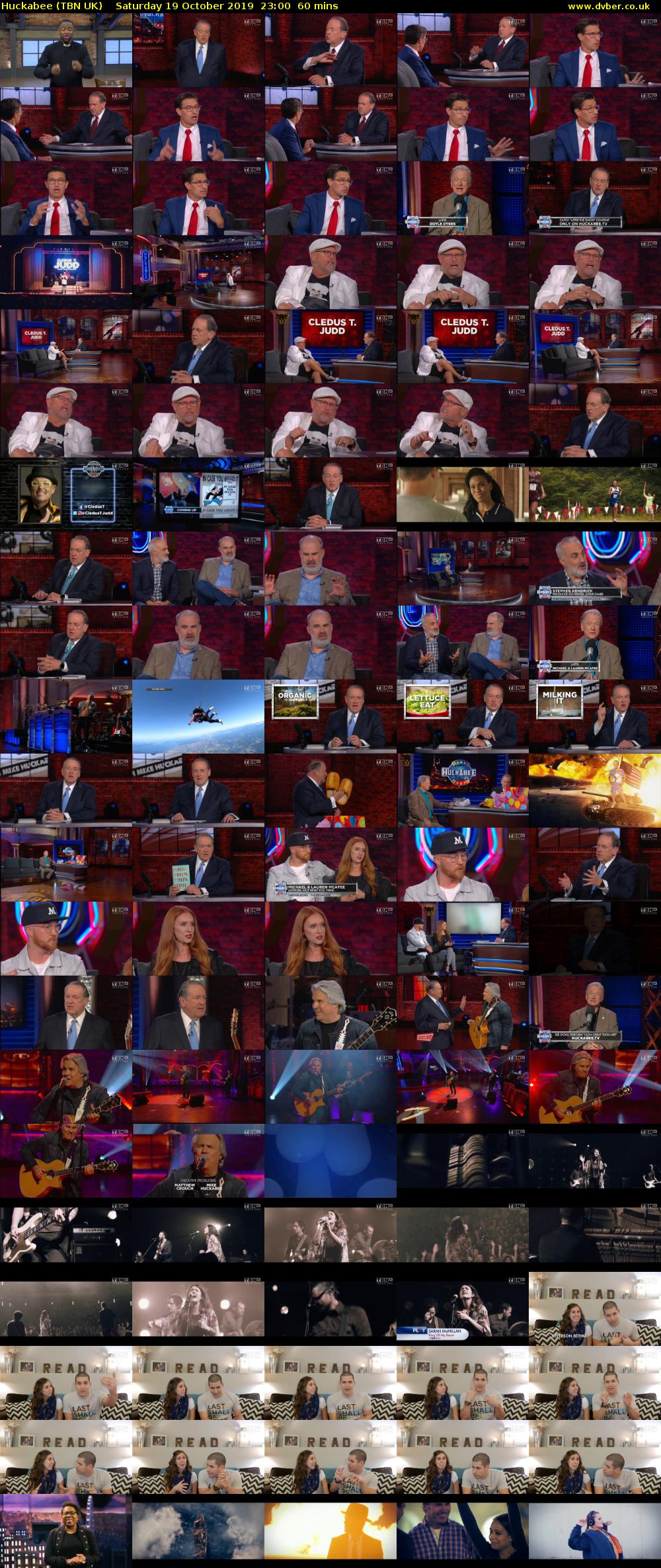 Huckabee (TBN UK) Saturday 19 October 2019 23:00 - 00:00