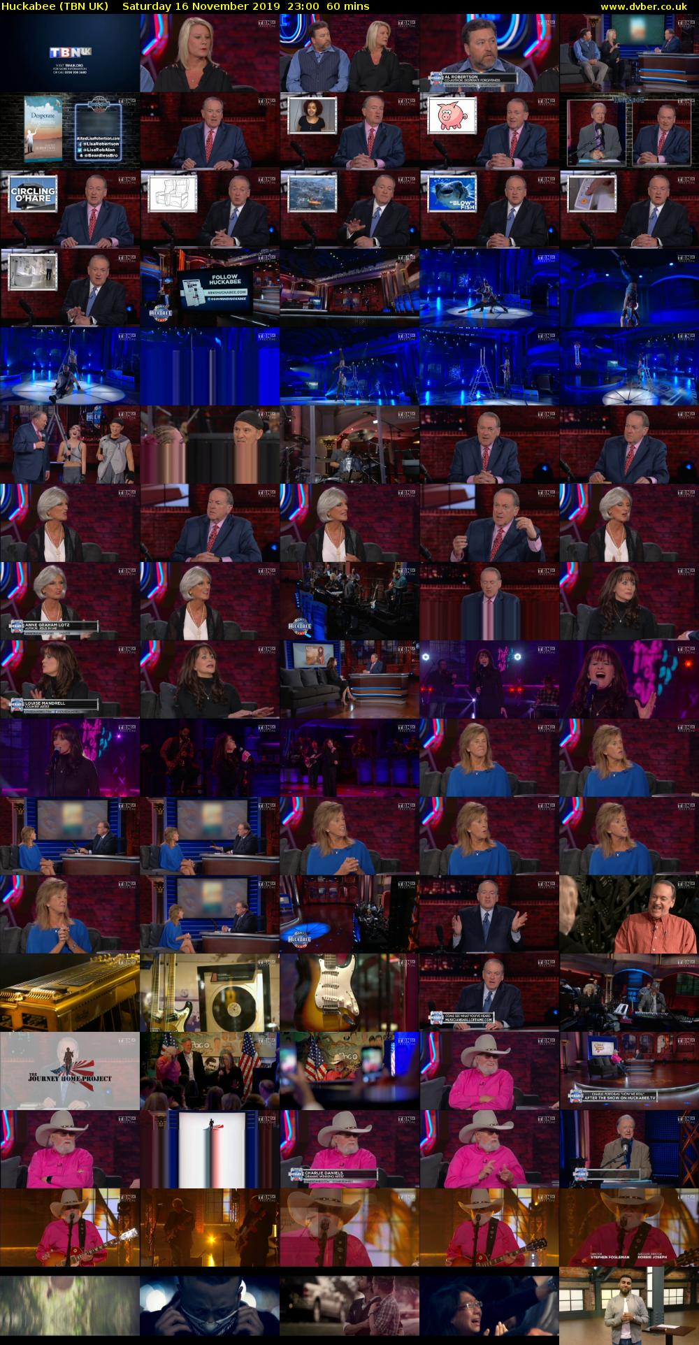 Huckabee (TBN UK) Saturday 16 November 2019 23:00 - 00:00