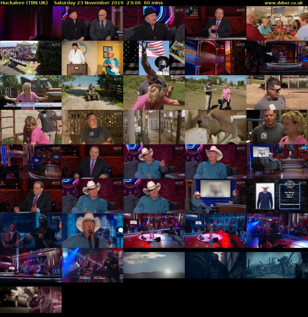 Huckabee (TBN UK) Saturday 23 November 2019 23:00 - 00:00