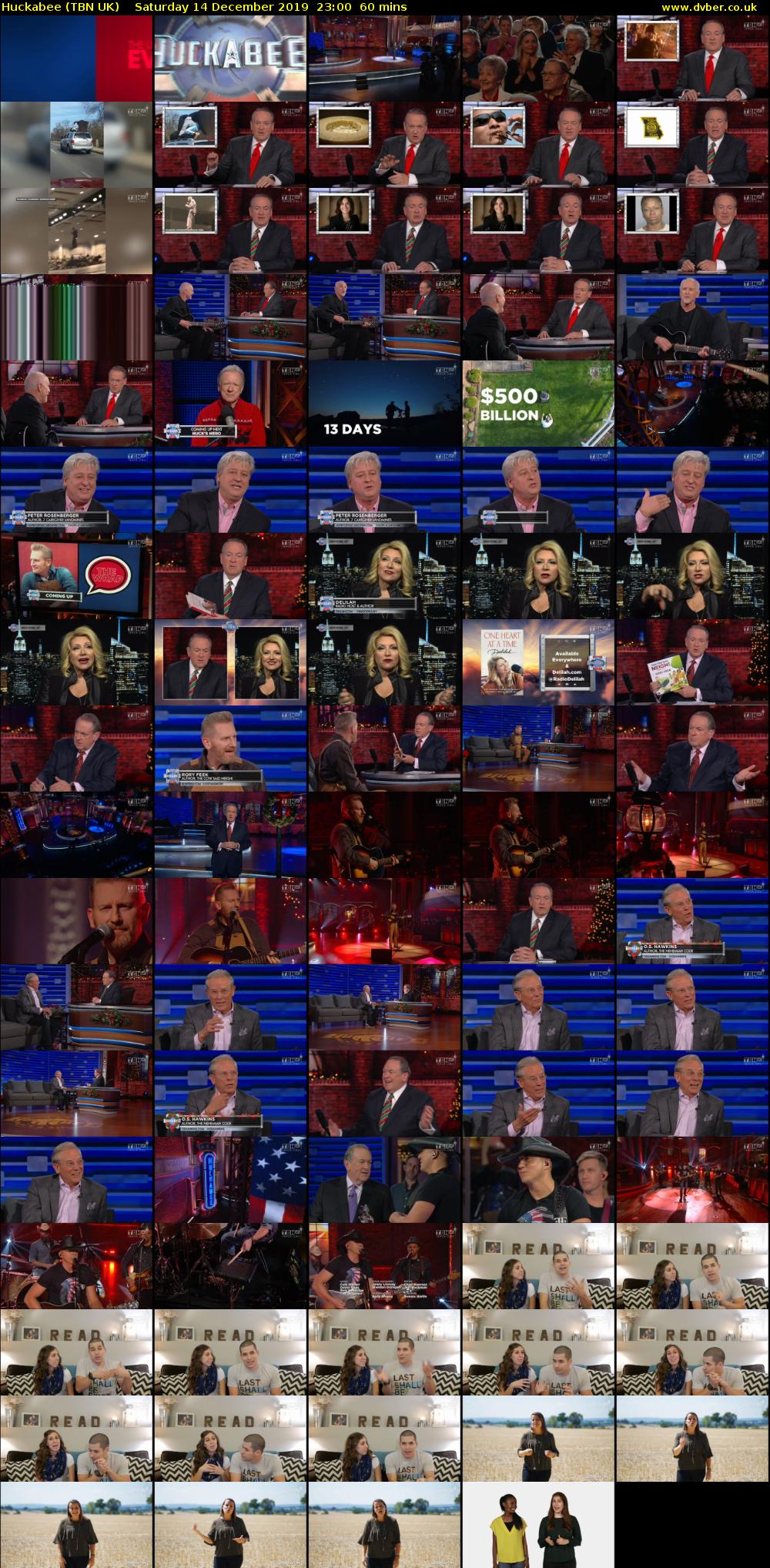 Huckabee (TBN UK) Saturday 14 December 2019 23:00 - 00:00