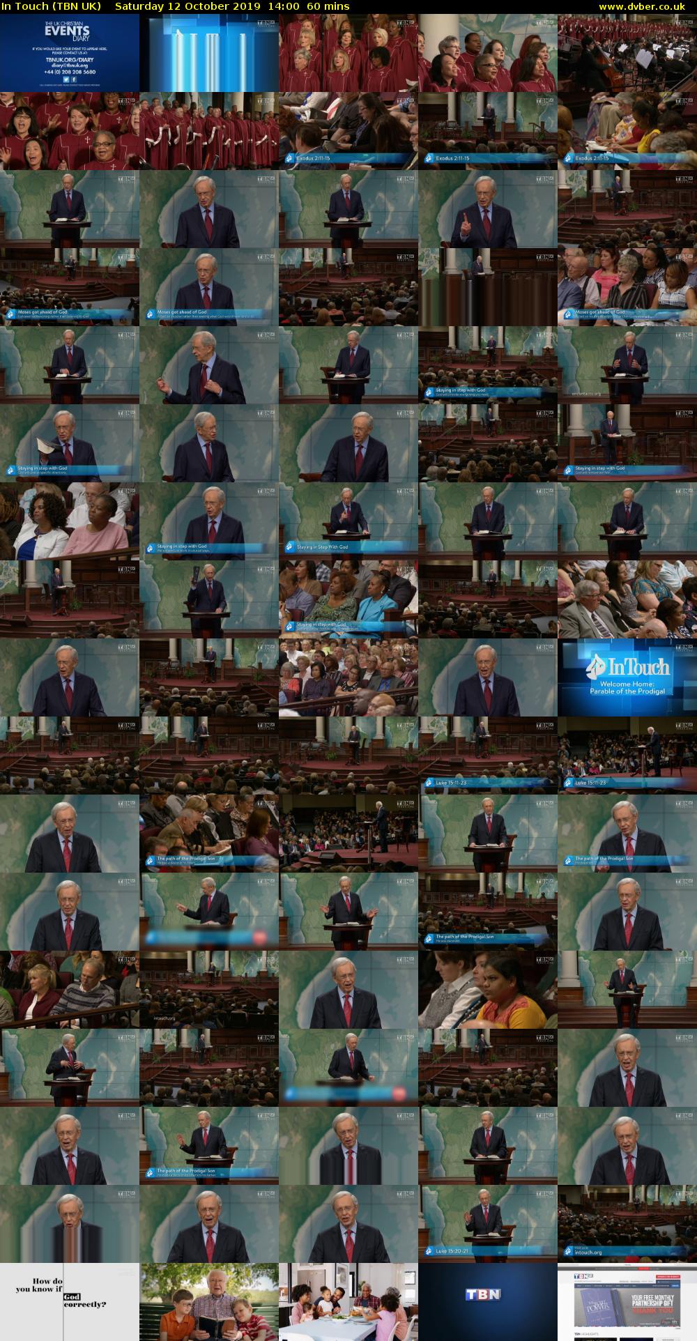 In Touch (TBN UK) Saturday 12 October 2019 14:00 - 15:00