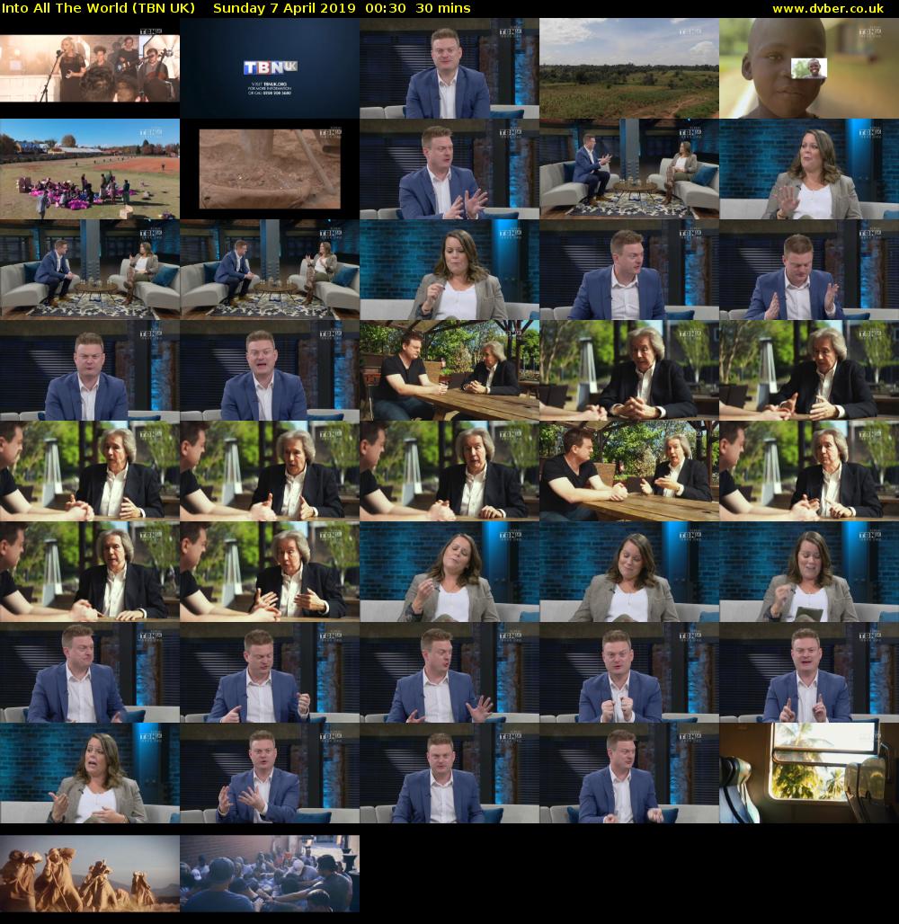 Into All The World (TBN UK) Sunday 7 April 2019 00:30 - 01:00