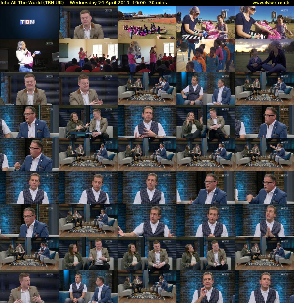 Into All The World (TBN UK) Wednesday 24 April 2019 19:00 - 19:30