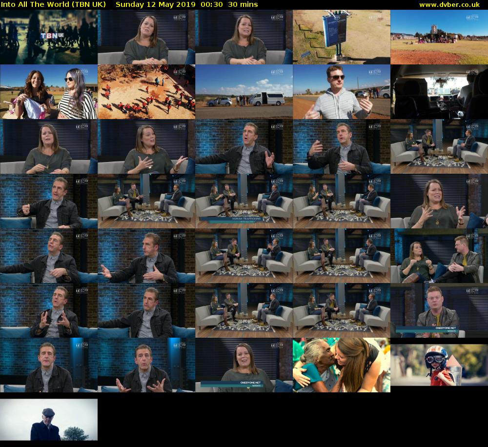 Into All The World (TBN UK) Sunday 12 May 2019 00:30 - 01:00