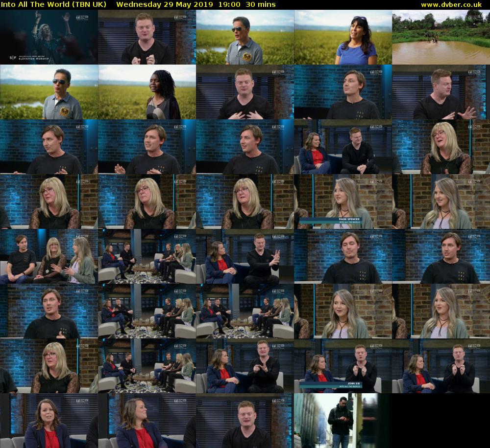 Into All The World (TBN UK) Wednesday 29 May 2019 19:00 - 19:30