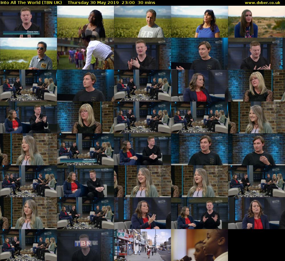 Into All The World (TBN UK) Thursday 30 May 2019 23:00 - 23:30