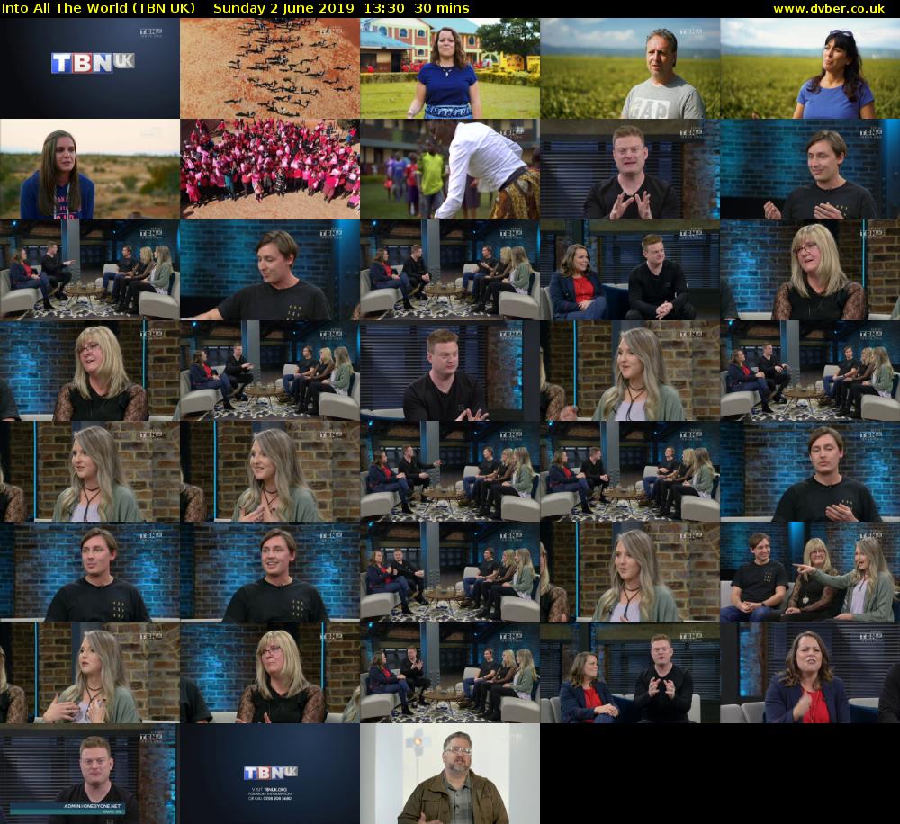 Into All The World (TBN UK) Sunday 2 June 2019 13:30 - 14:00