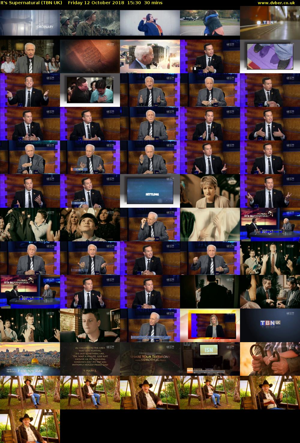 It's Supernatural (TBN UK) Friday 12 October 2018 15:30 - 16:00