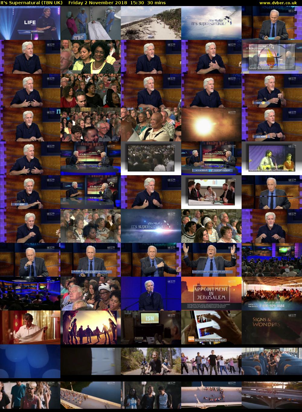 It's Supernatural (TBN UK) Friday 2 November 2018 15:30 - 16:00