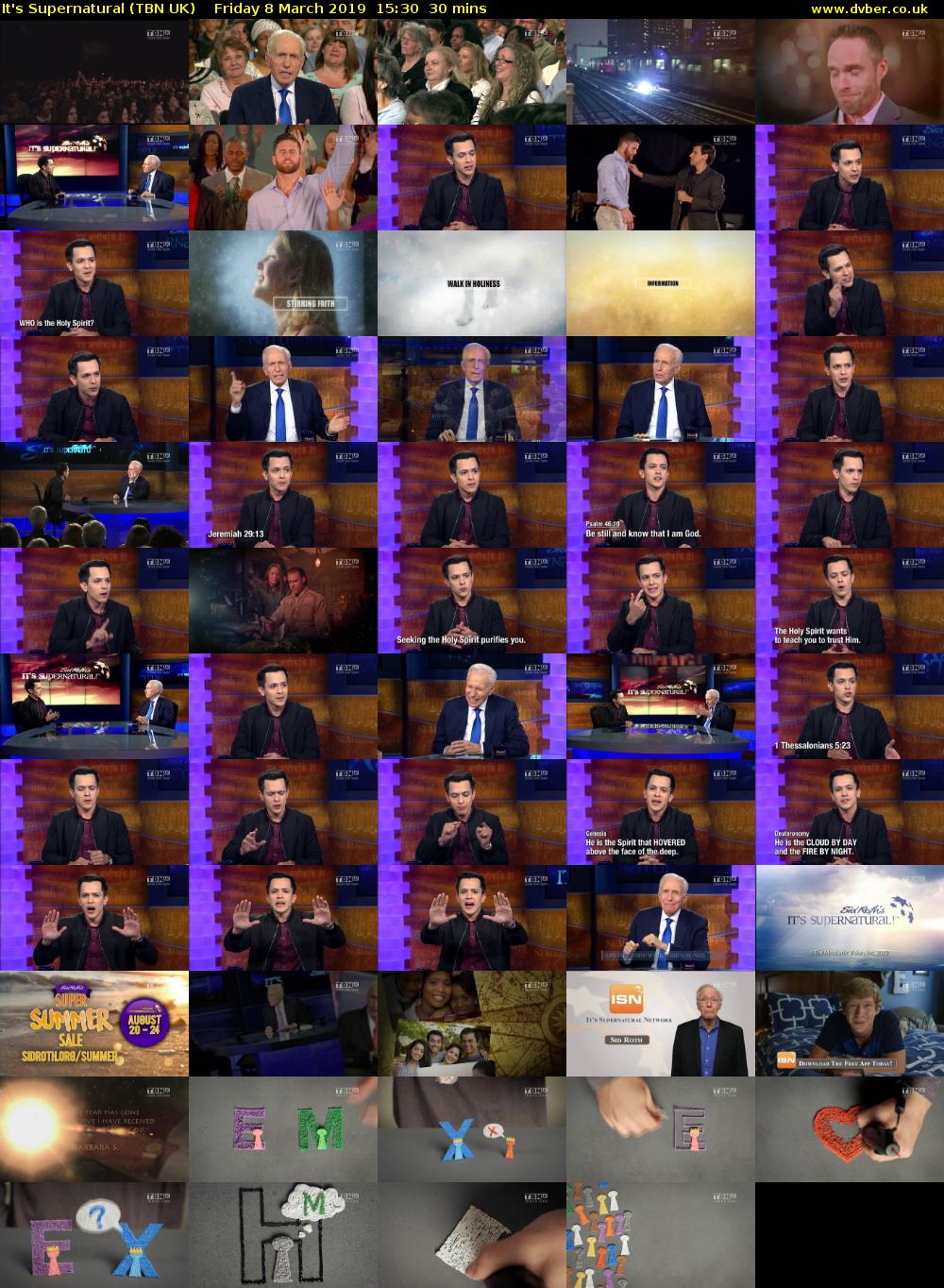 It's Supernatural (TBN UK) Friday 8 March 2019 15:30 - 16:00