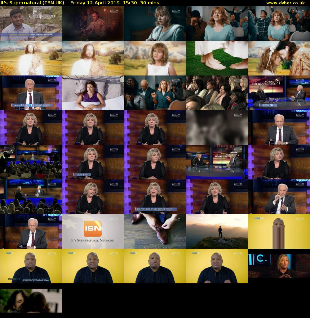 It's Supernatural (TBN UK) Friday 12 April 2019 15:30 - 16:00