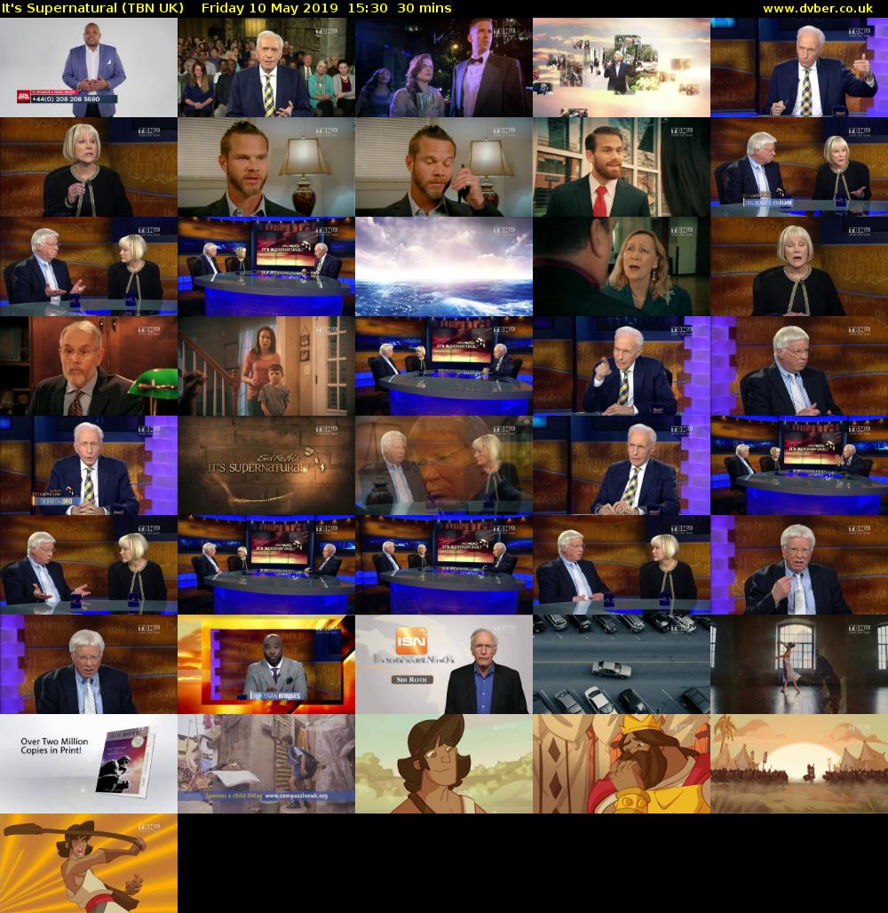 It's Supernatural (TBN UK) Friday 10 May 2019 15:30 - 16:00