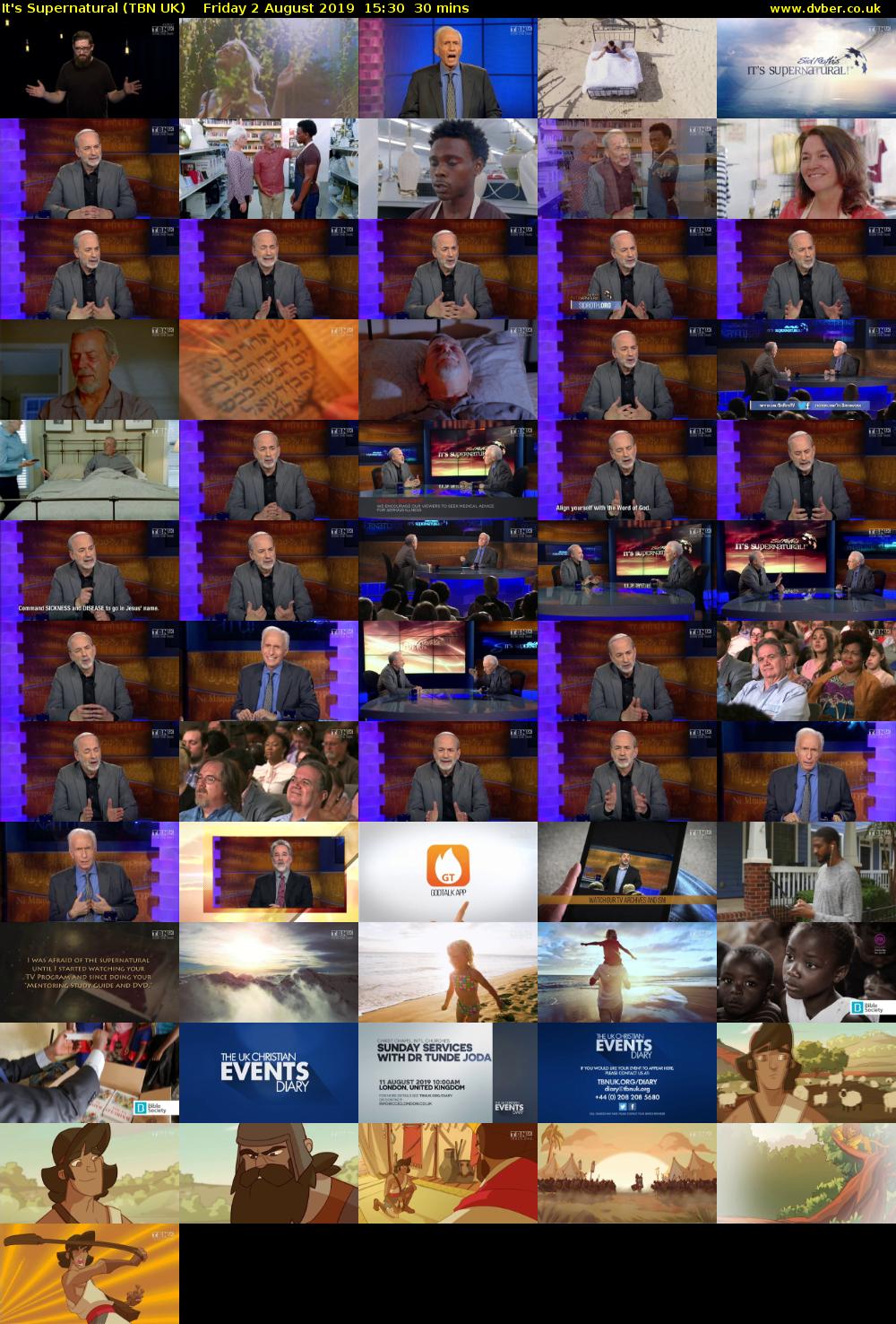 It's Supernatural (TBN UK) Friday 2 August 2019 15:30 - 16:00