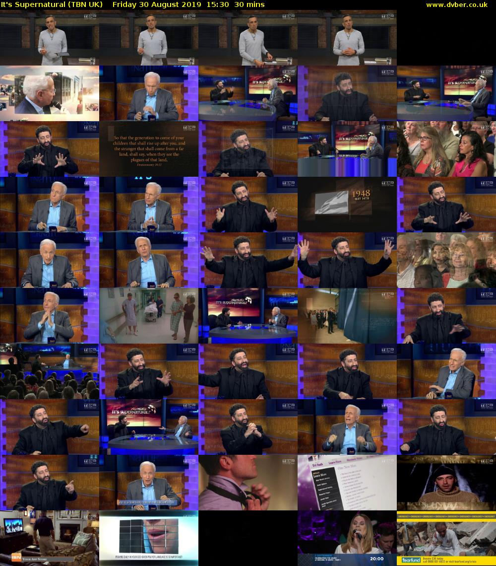 It's Supernatural (TBN UK) Friday 30 August 2019 15:30 - 16:00