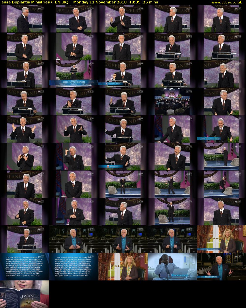 Jesse Duplantis Ministries (TBN UK) Monday 12 November 2018 18:35 - 19:00
