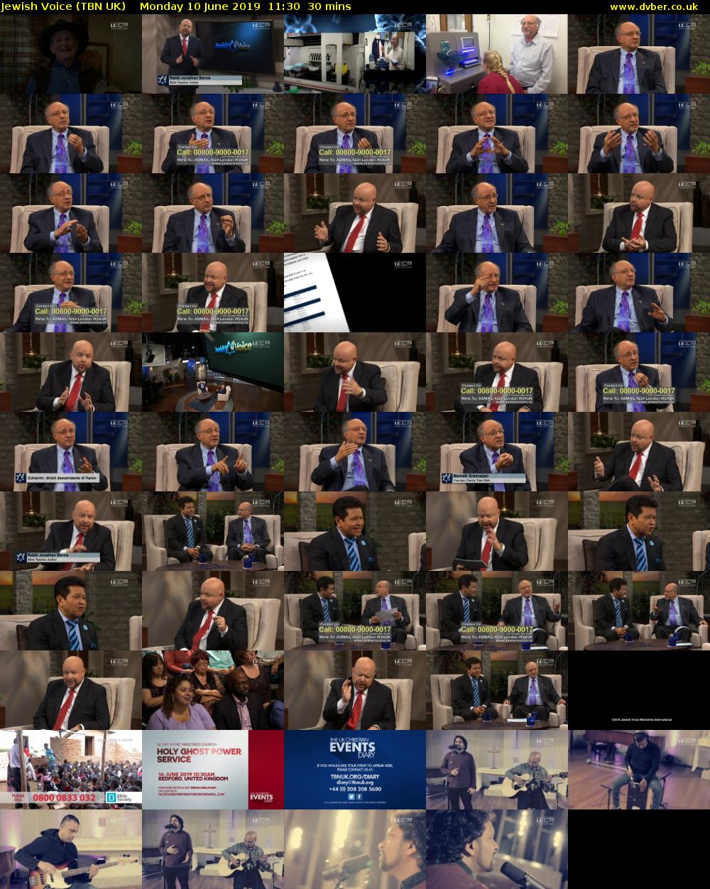 Jewish Voice (TBN UK) Monday 10 June 2019 11:30 - 12:00