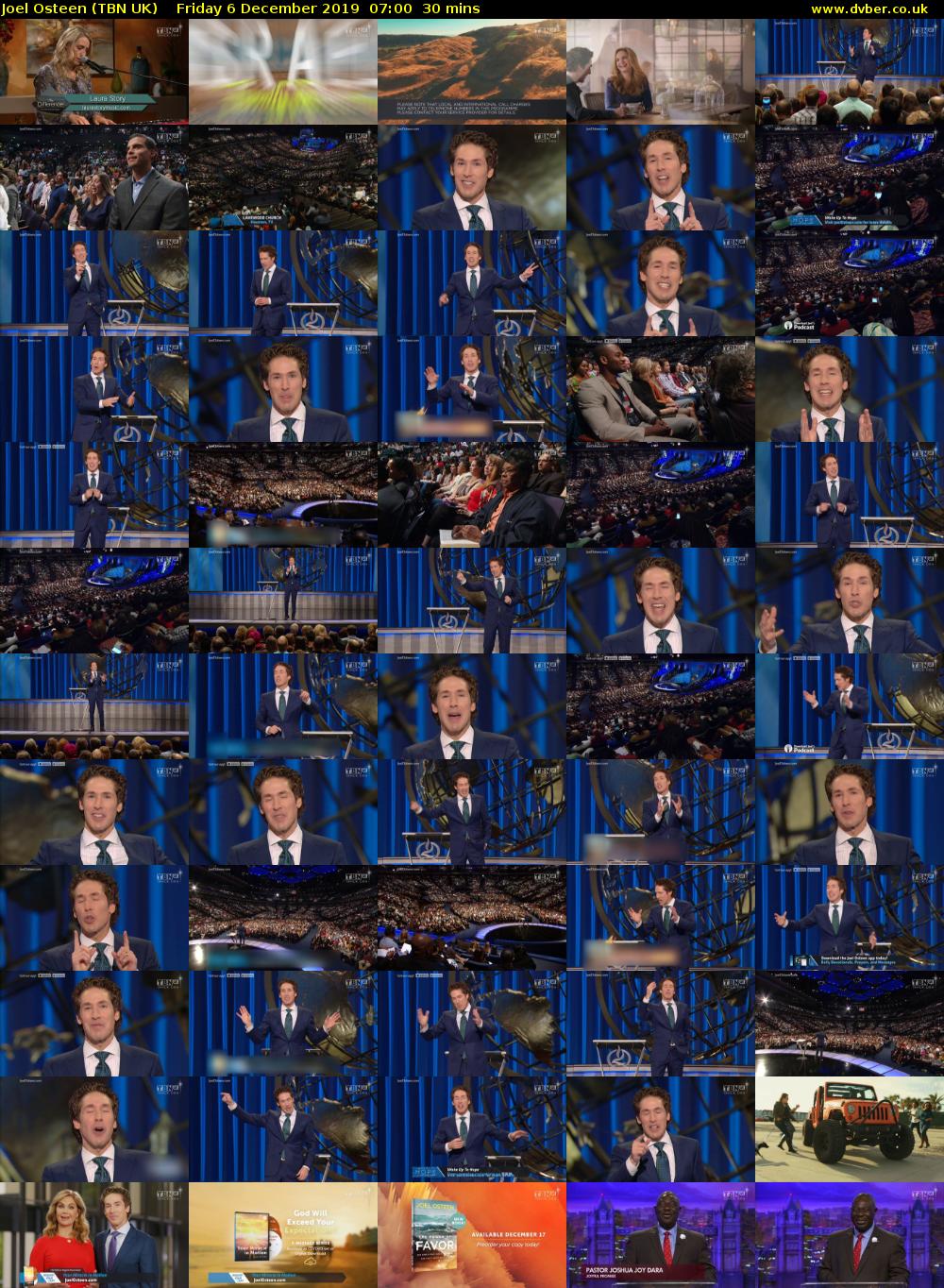Joel Osteen (TBN UK) Friday 6 December 2019 07:00 - 07:30