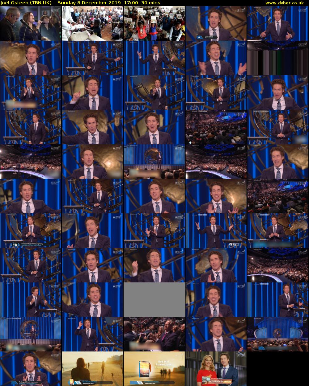 Joel Osteen (TBN UK) Sunday 8 December 2019 17:00 - 17:30