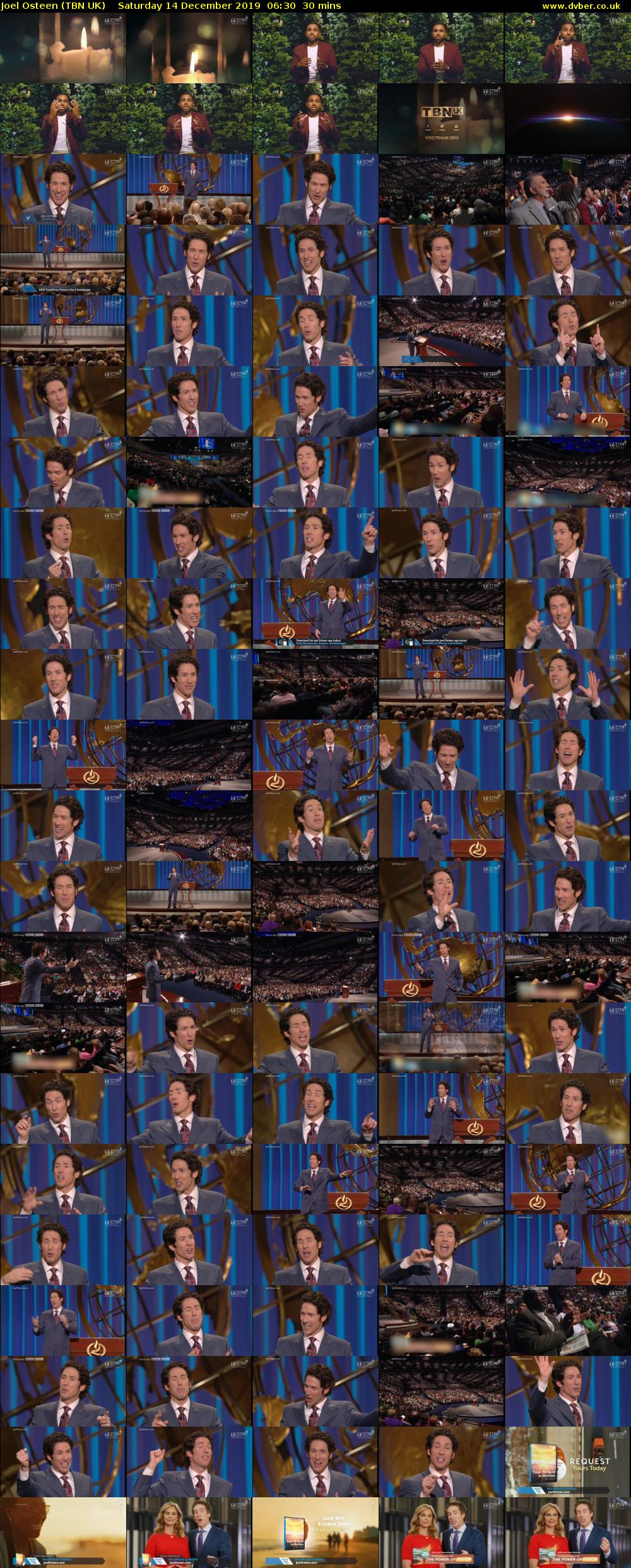 Joel Osteen (TBN UK) Saturday 14 December 2019 06:30 - 07:00
