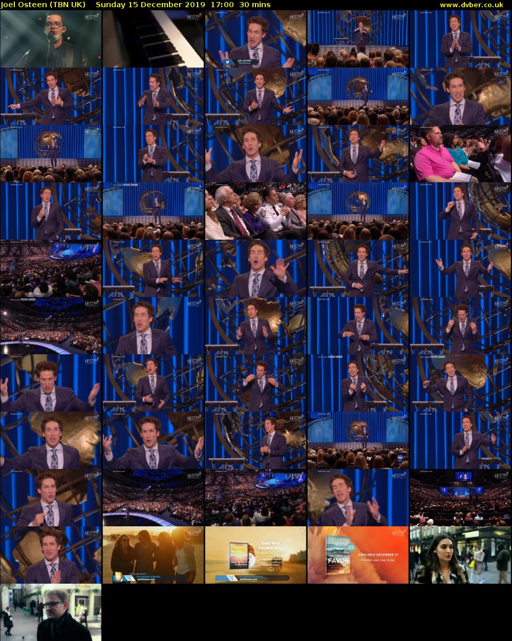 Joel Osteen (TBN UK) Sunday 15 December 2019 17:00 - 17:30