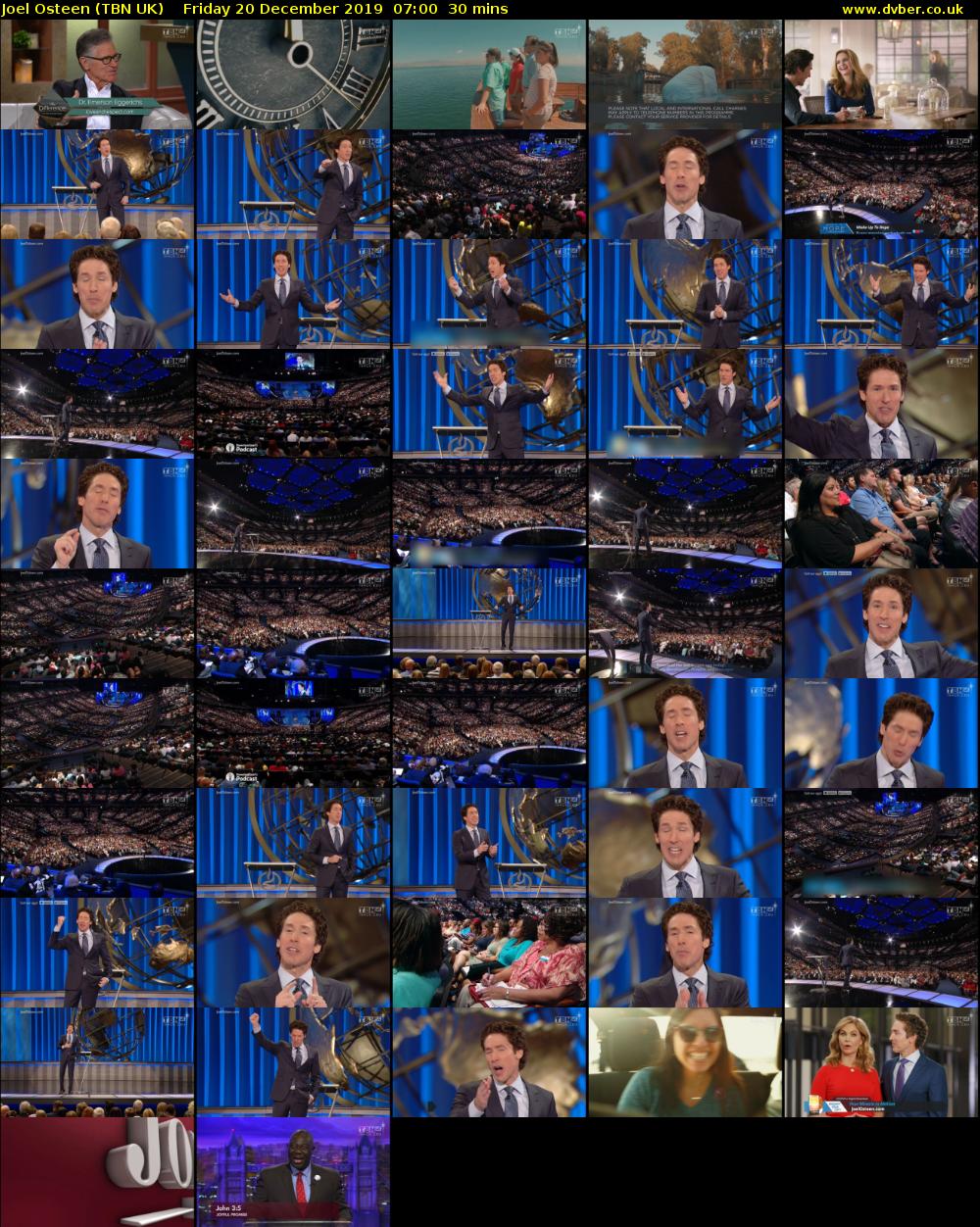 Joel Osteen (TBN UK) Friday 20 December 2019 07:00 - 07:30
