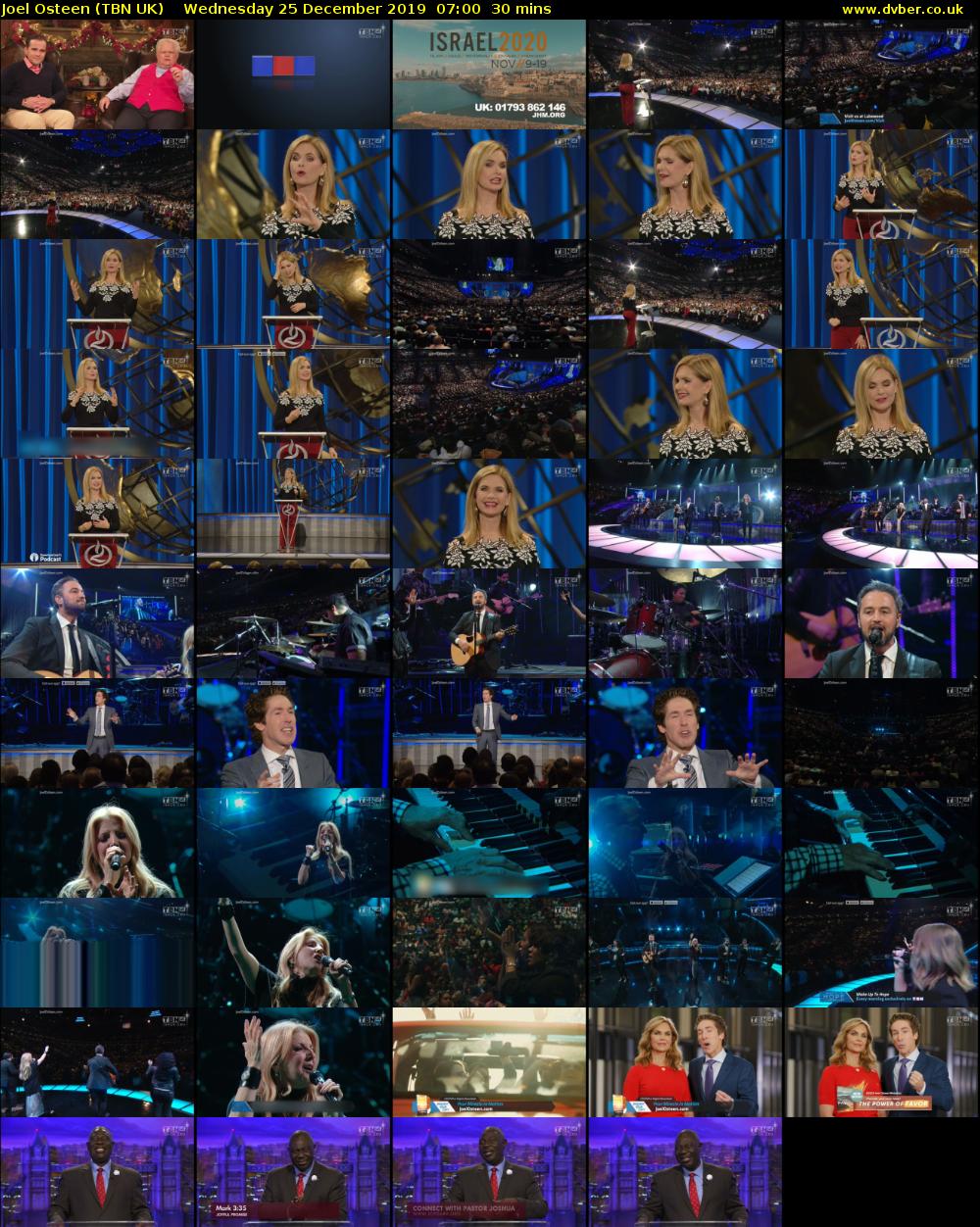 Joel Osteen (TBN UK) Wednesday 25 December 2019 07:00 - 07:30