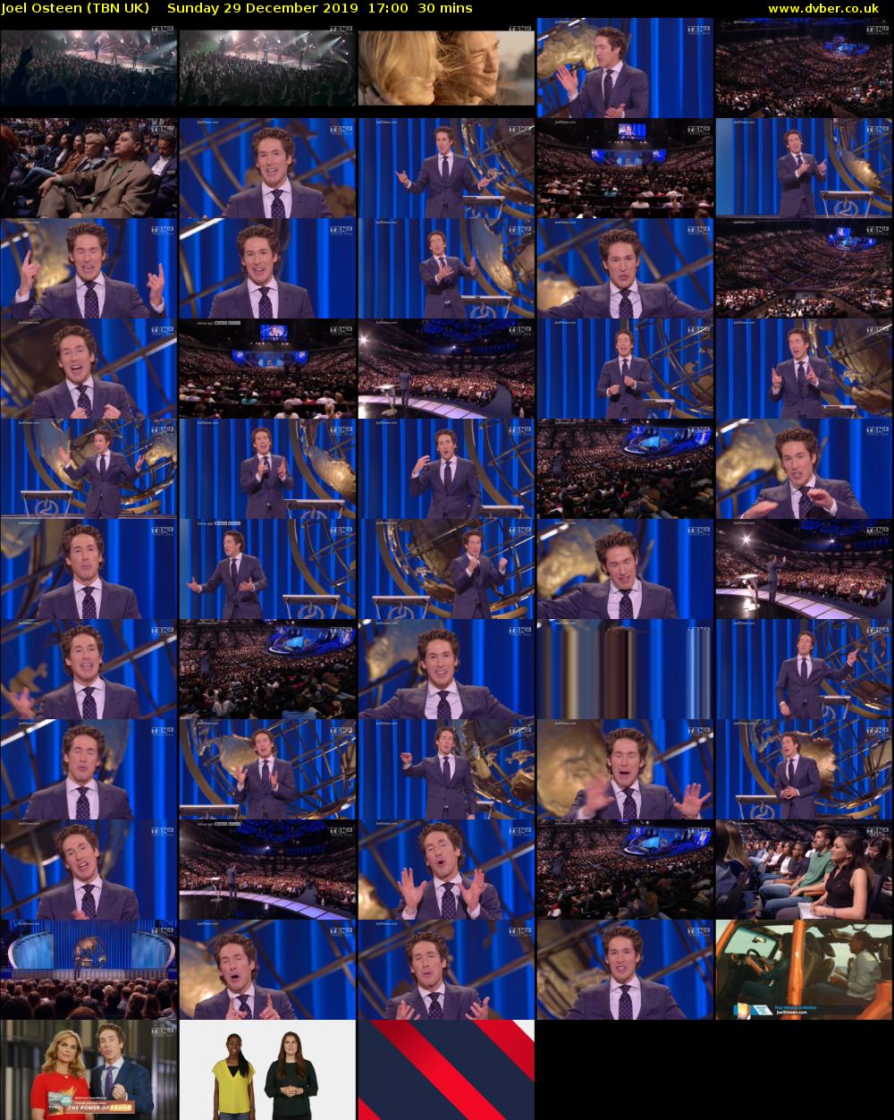 Joel Osteen (TBN UK) Sunday 29 December 2019 17:00 - 17:30