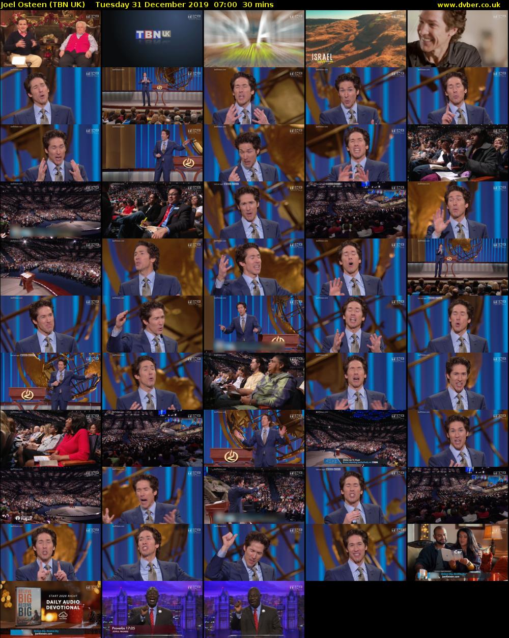 Joel Osteen (TBN UK) Tuesday 31 December 2019 07:00 - 07:30