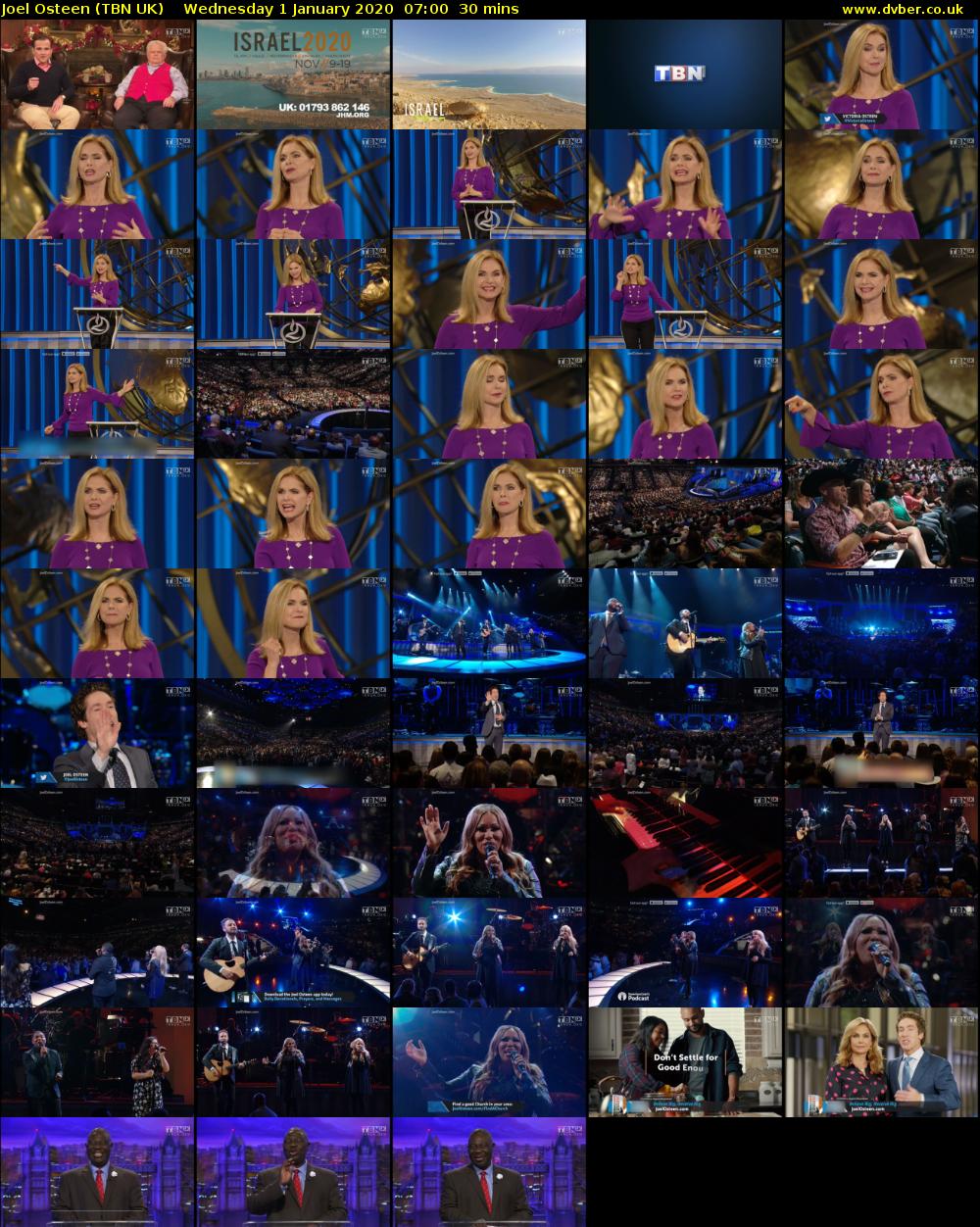 Joel Osteen (TBN UK) Wednesday 1 January 2020 07:00 - 07:30