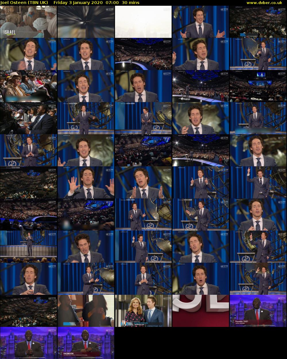 Joel Osteen (TBN UK) Friday 3 January 2020 07:00 - 07:30