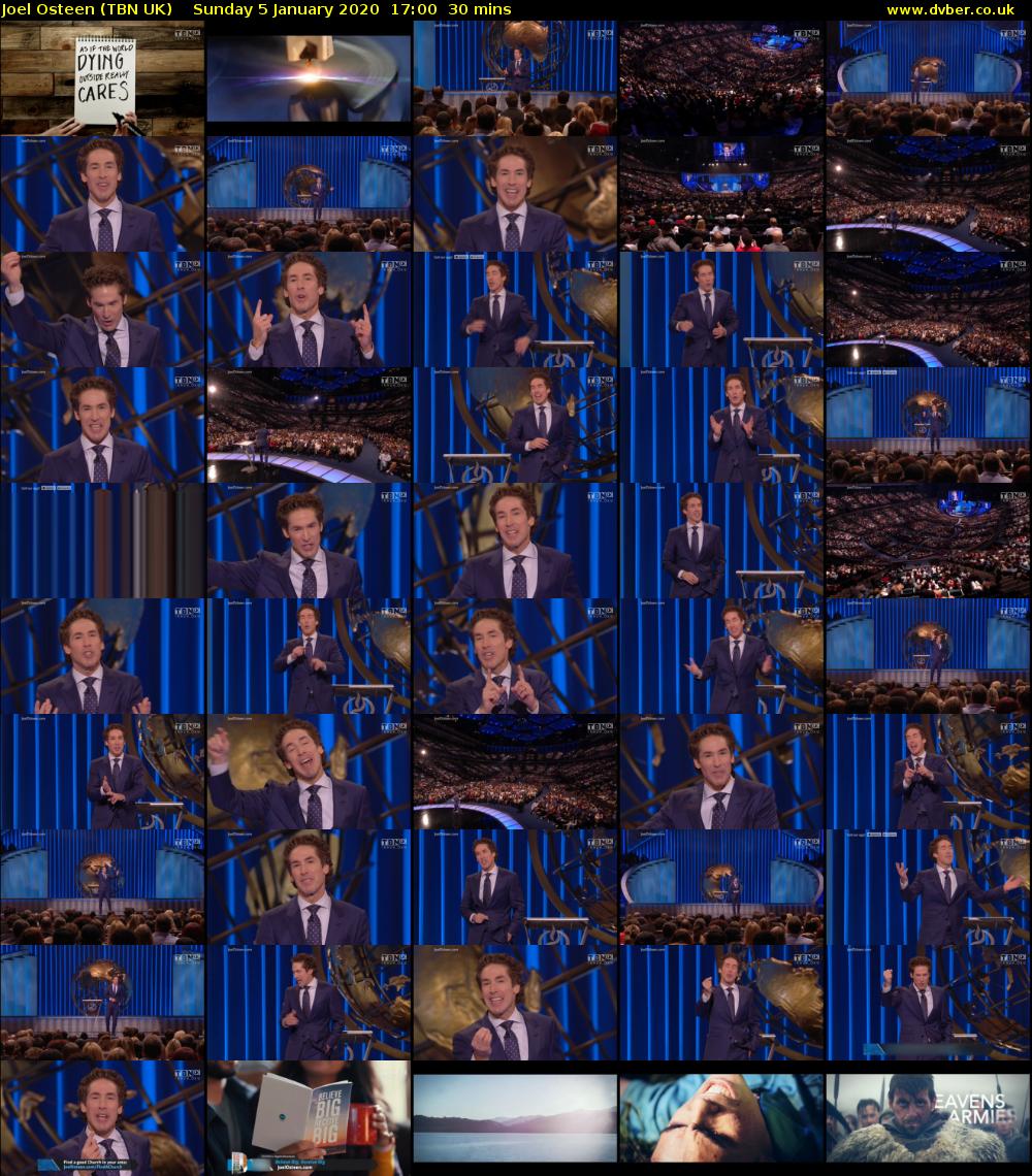 Joel Osteen (TBN UK) Sunday 5 January 2020 17:00 - 17:30